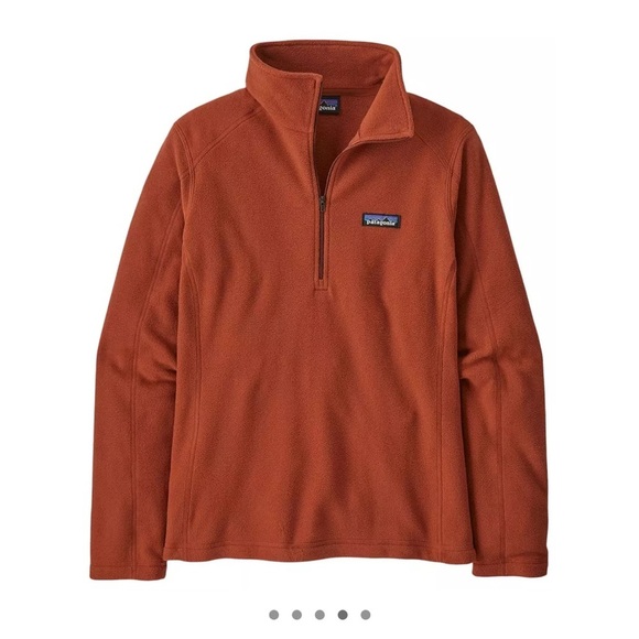 Patagonia Women's Size S Small Micro D 1/4 Zip Fleece Pullover Jacket Red NWT - Picture 7 of 10